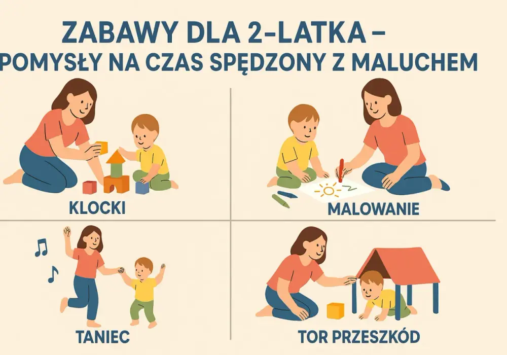 Zabawy dla dwulatka w domu - Jak wspierać mowę i rozładować energię?