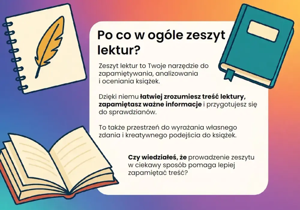 Zeszyt do lektur dla dziecka - Jak notować po bajkach bez presji?
