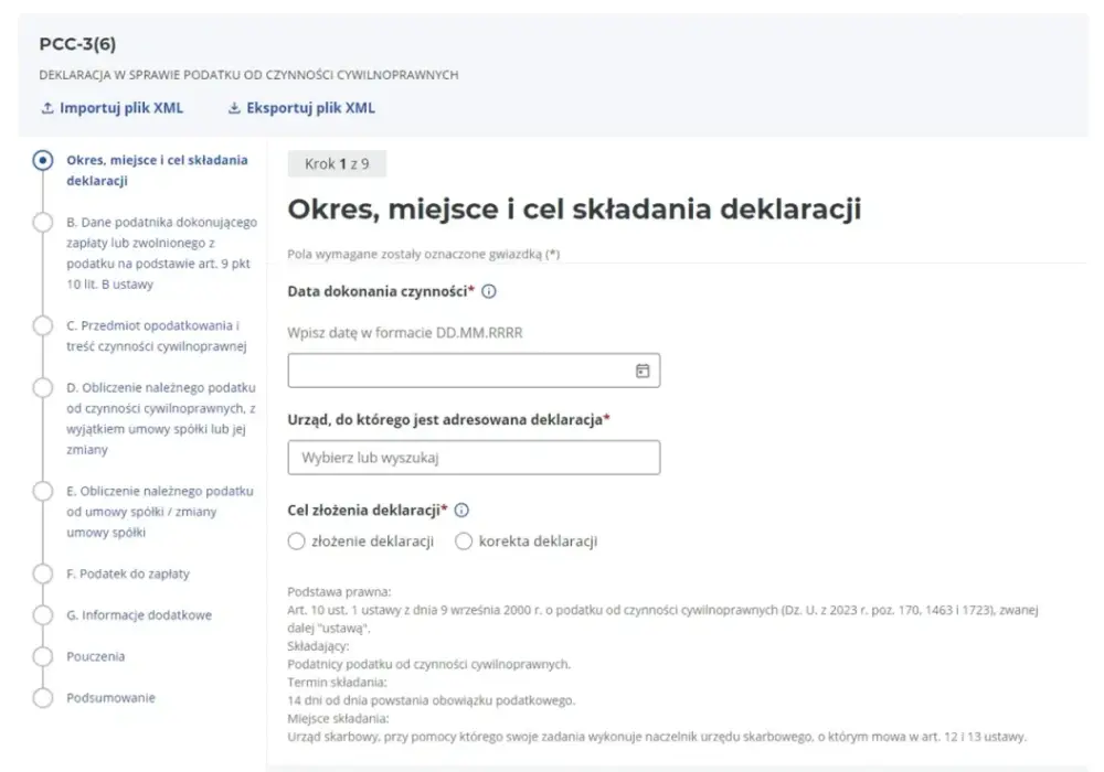 Deklaracja PCC-3 - Jak uniknąć błędów i zapłacić podatek?