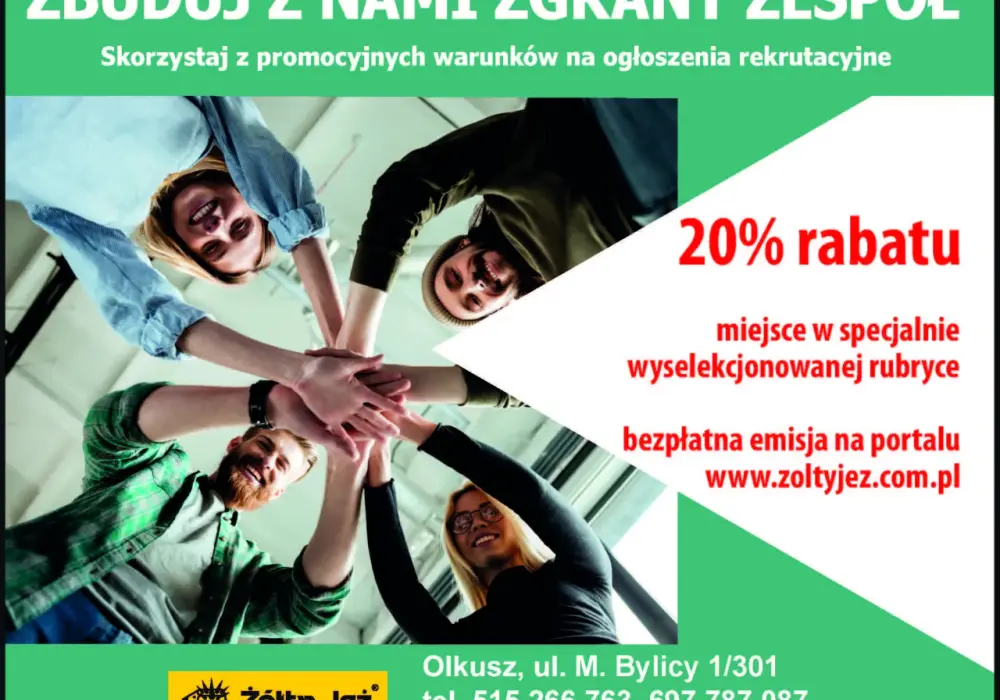 Żółty Jeż Olkusz: Aktualne oferty pracy i możliwości zatrudnienia w regionie.