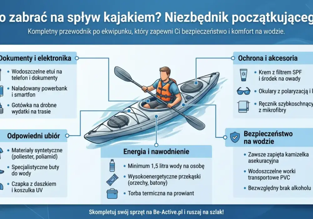 Co zabrać na kajaki - Spakuj się mądrze na spływ!
