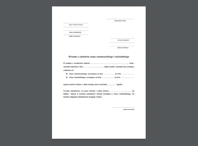 Urlop wypoczynkowy po macierzyńskim: kiedy złożyć wniosek, aby zyskać pewność