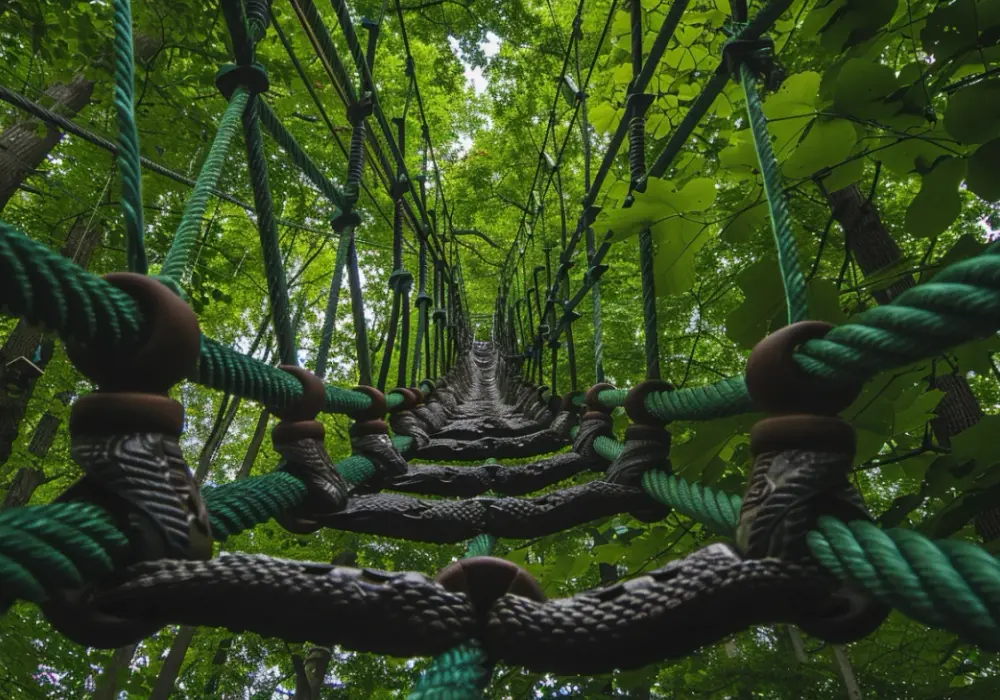 Park Linowy Alfa Łeba: miejska dżungla dla miłośników adrenaliny