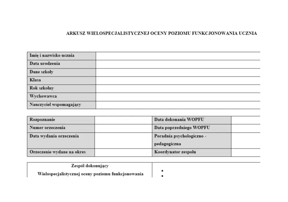 Indywidualny program nauki - wzór i checklisty dla szkół