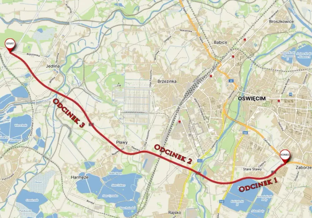 Obwodnica Oświęcimia - Sprawdź nowe odcinki i dojazd do S1
