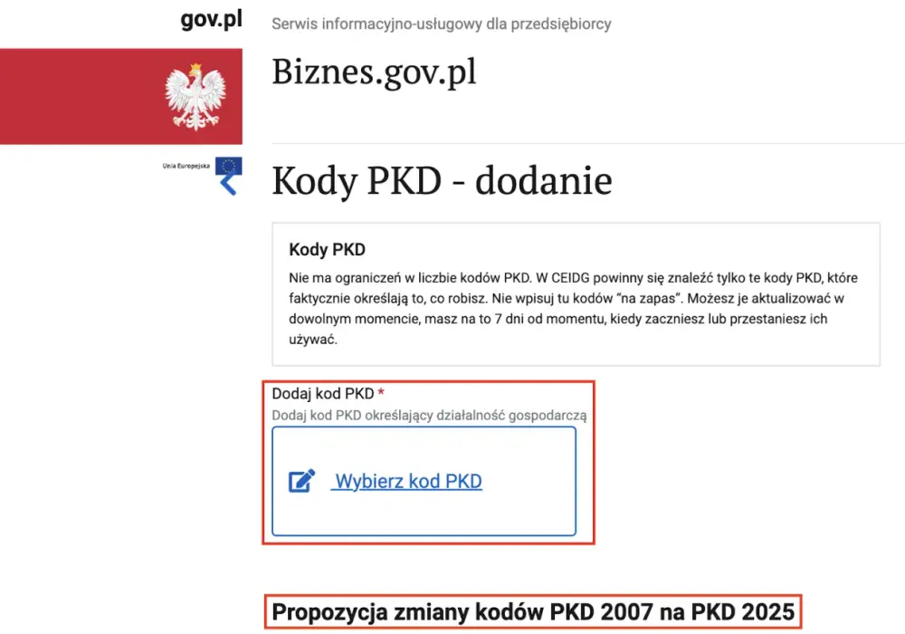 Ile kodów pkd można wpisać do krs i co to oznacza dla firm?