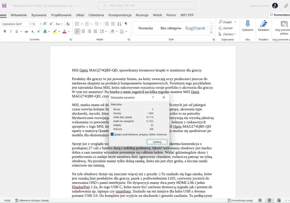Jak sprawdzić ilość znaków w Word i uniknąć błędów w tekście