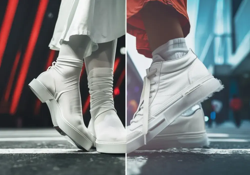 Białe skarpetki damskie: Modowe faux pas czy gorący trend sezonu?