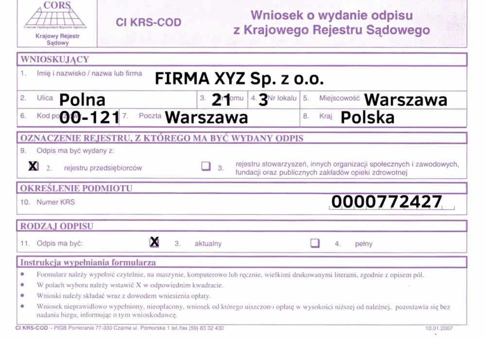 Ile jest ważny odpis KRS? Poznaj praktyczne zasady ważności