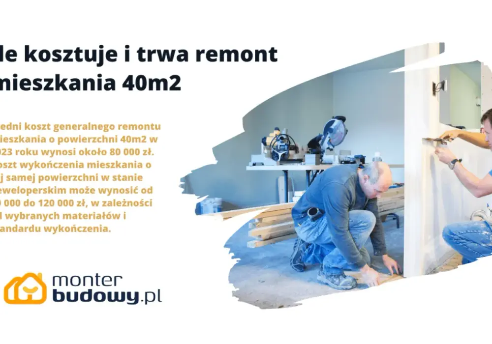 Ile kosztuje remont mieszkania 40m? Zaskakujące ceny i porady