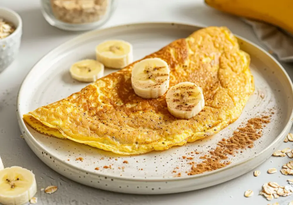 Jak zrobić puszysty omlet bananowy owsiany? Przedstawiamy przepis