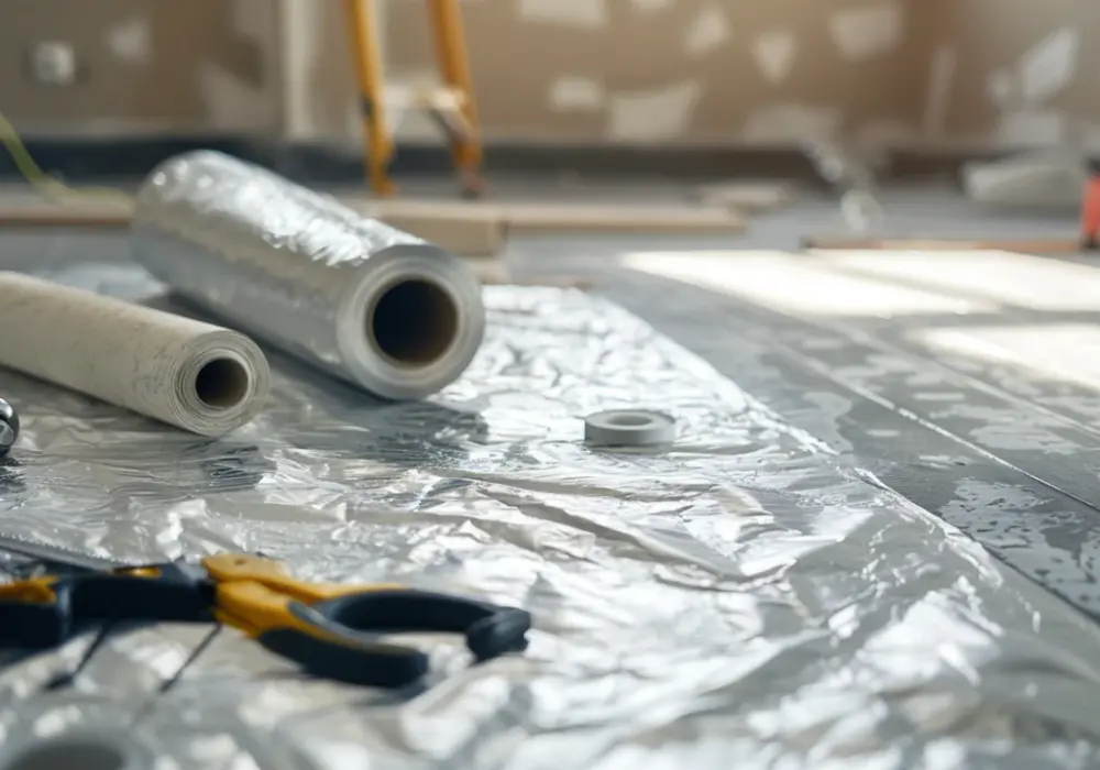 Montaż folii pod styropian podłogowy:  krok po kroku?