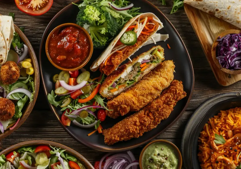Dietetyczne dania z kurczaka: sałatki, wrapy, curry, kotlety