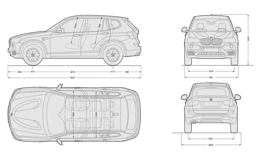 Wymiary BMW X3 – poznaj kluczowe informacje o rozmiarze SUV-a