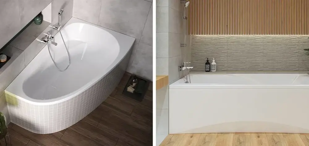 Ile wody wchodzi do wanny? Pojemności różnych modeli wanien