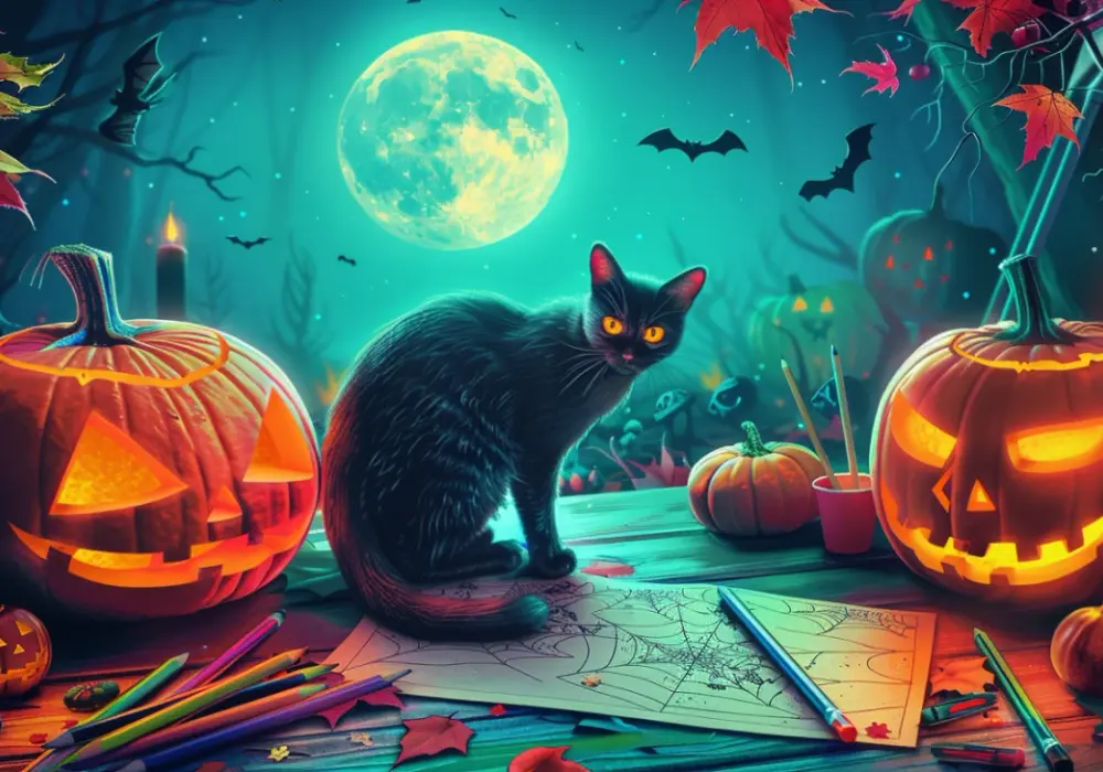 Darmowe materiały na Halloween do druku i kolorowania dla dzieci