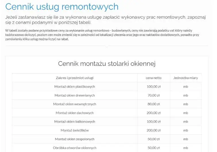 Cennik usług budowlanych w Krakowie: aktualne stawki i porównanie