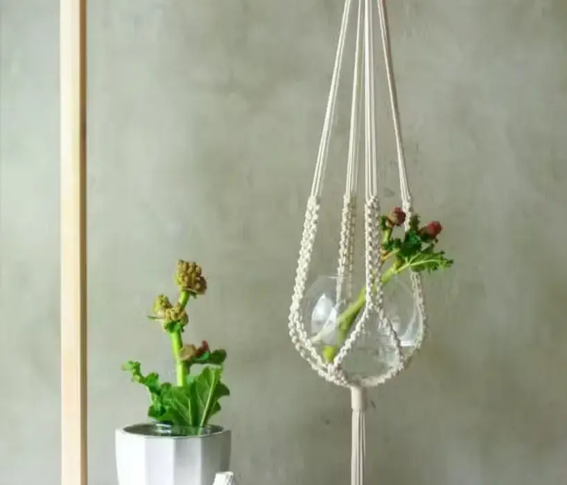 Jak zrobić makramowy kwietnik na ścianę: prosty tutorial DIY