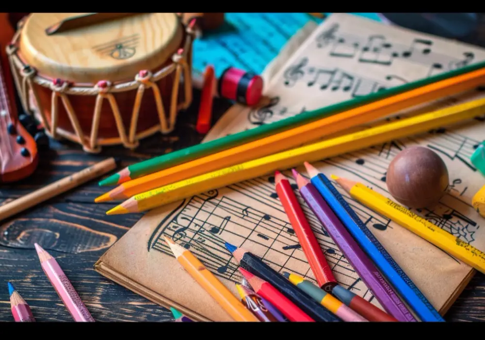 Kolorowanki i karty pracy z instrumentami muzycznymi do druku dla dzieci