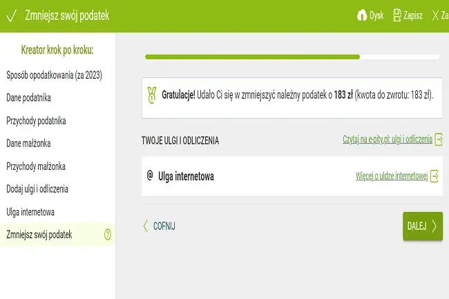 Ulga podatkowa na internet - jednorazowa możliwość odliczania dla podatnika