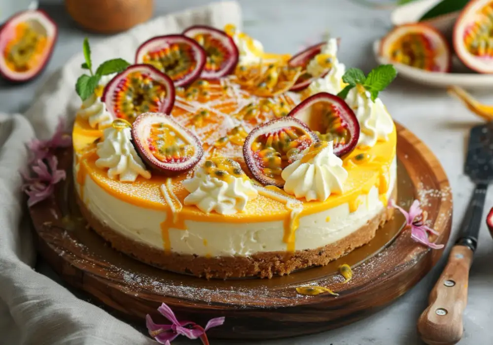 Krem marakuja do tortu z serkiem mascarpone i śmietaną