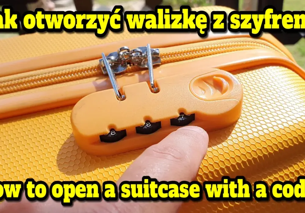 Jak otworzyć walizkę z szyfrem bez znajomości kodu i bez uszkodzeń