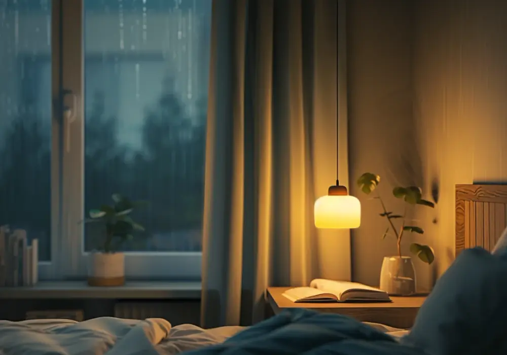 Jaką lampę wiszącą wybrać nad nocną szafkę w sypialni?