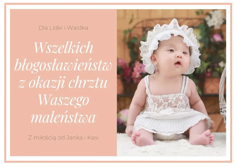 Życzenia na chrzest dla dziewczynki - Jak pisać? Gotowe wzory!