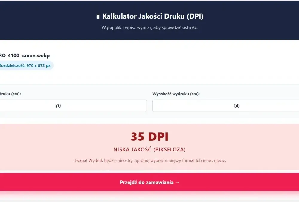 Jaki format zdjęcia do wywołania, aby uniknąć błędów w druku?