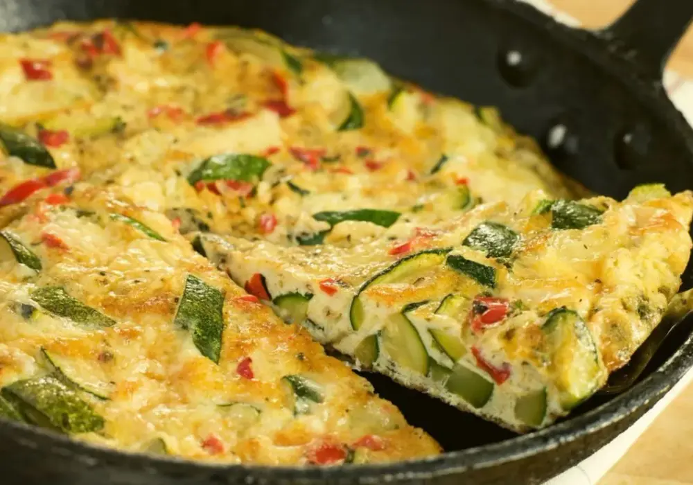 Omlet z cukinią na obiad - Puszysty i stabilny przepis