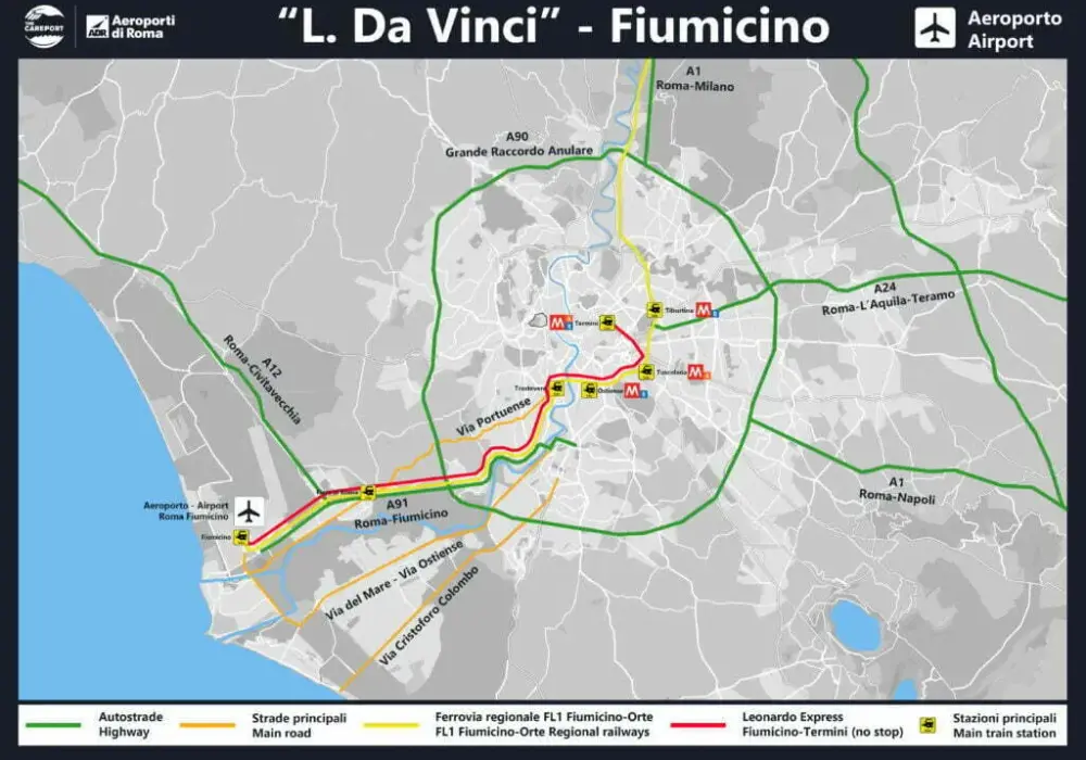 Jak dojechać z lotniska w Rzymie do centrum – najlepsze opcje transportu