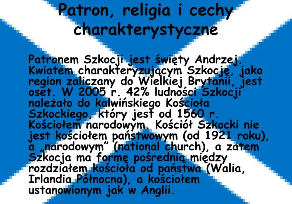 Kto jest patronem Szkocji i jakie ma znaczenie dla kultury?