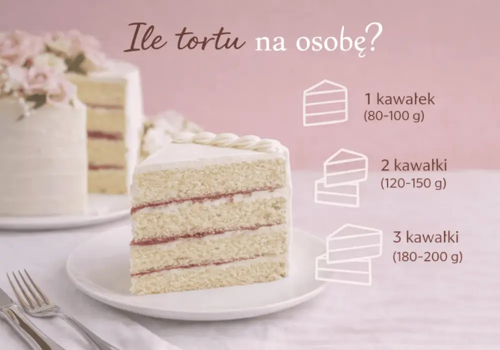 Ile tortu na osobę? Sprawdź, jak obliczyć idealną wagę