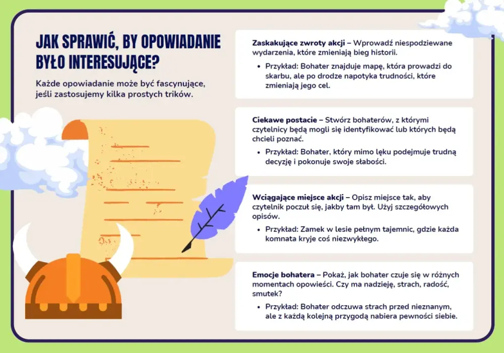 Opowiadanie w szkole - Jak pisać, by zachwycić?