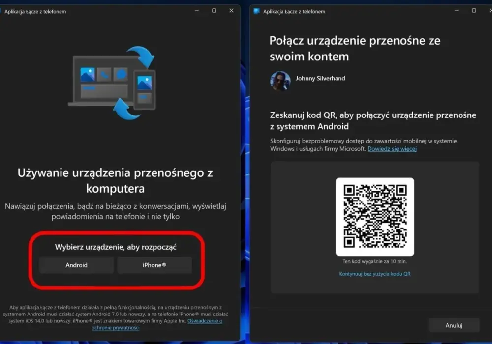 Łącze z telefonem - Jak połączyć telefon z Windowsem?