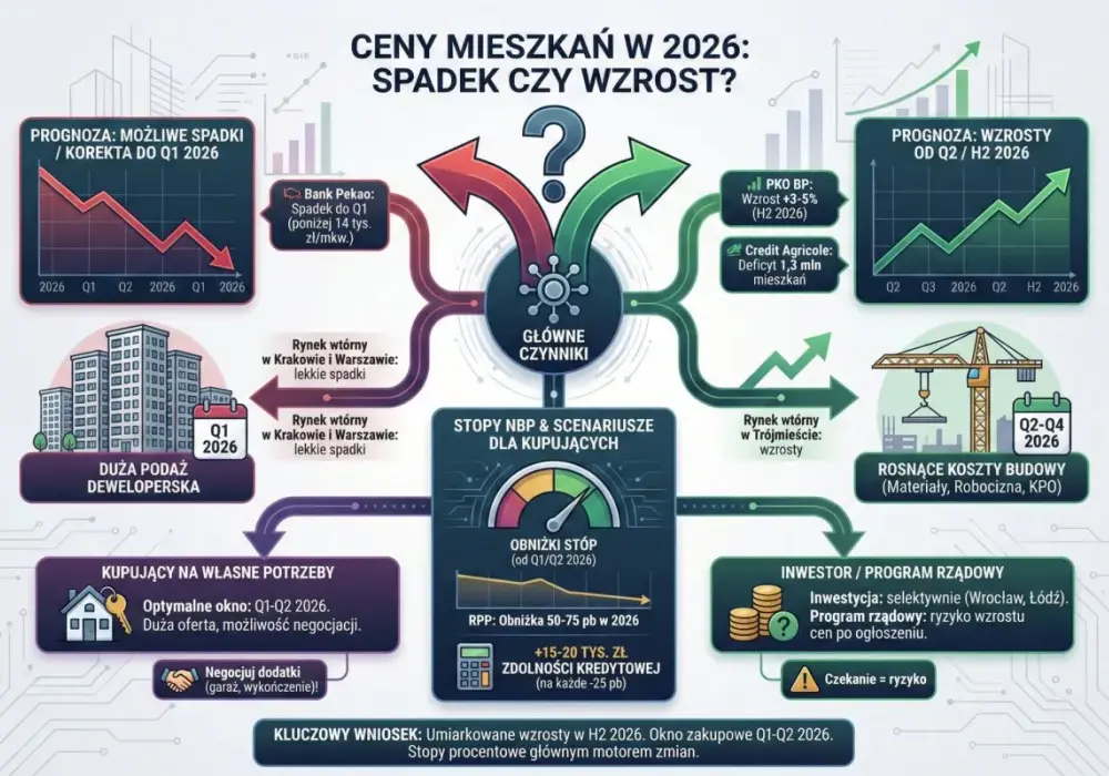 Ile kosztuje m² mieszkania w bloku w 2026? Ceny i prognozy