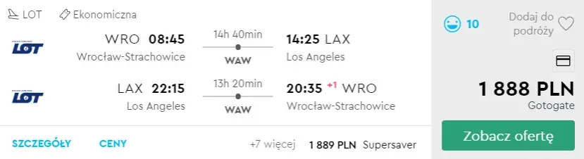 Ile kosztuje lot do Los Angeles? Sprawdź ceny i najlepsze oferty