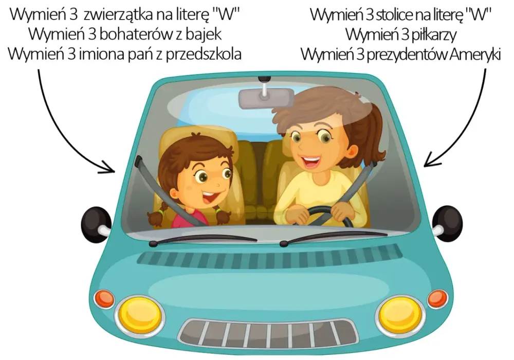 Gry w samochodzie: 15 zabaw, które pokochają Twoje dzieci