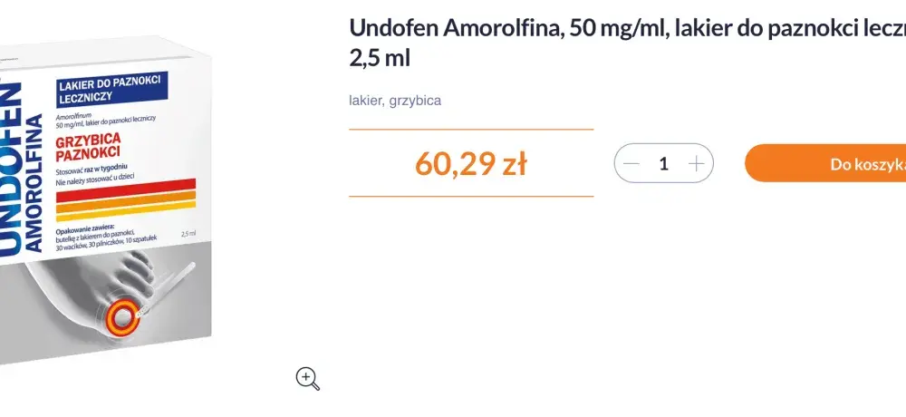 Undofen na grzybicę paznokci - kiedy działa i jak go używać?