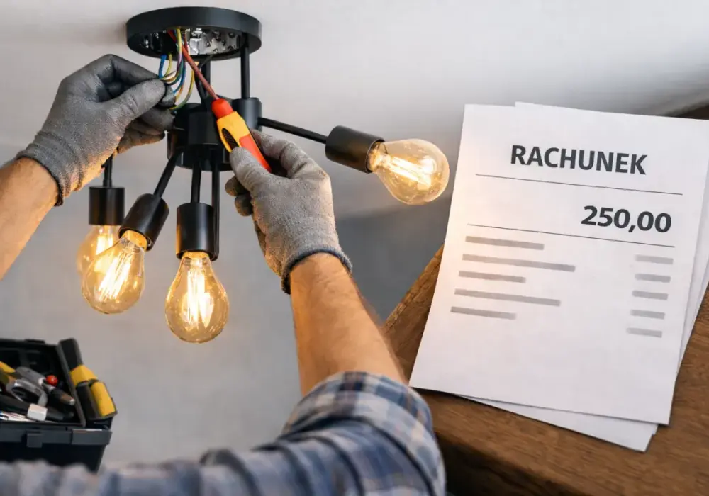 Ile kosztuje montaż lampy 2026? Sprawdź cennik i czynniki