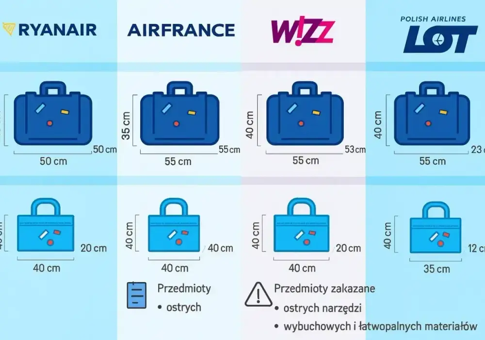 Bagaż kabinowy Ryanair - Jak spakować się bez dopłat?