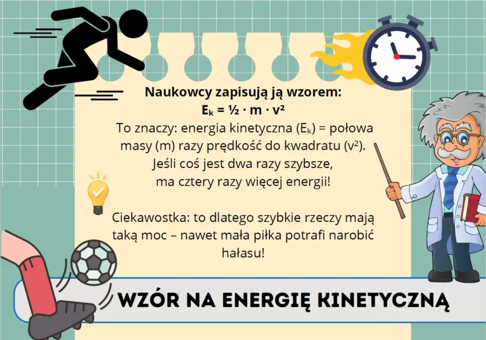 Energia kinetyczna - czym jest i jak ją liczyć bez błędów