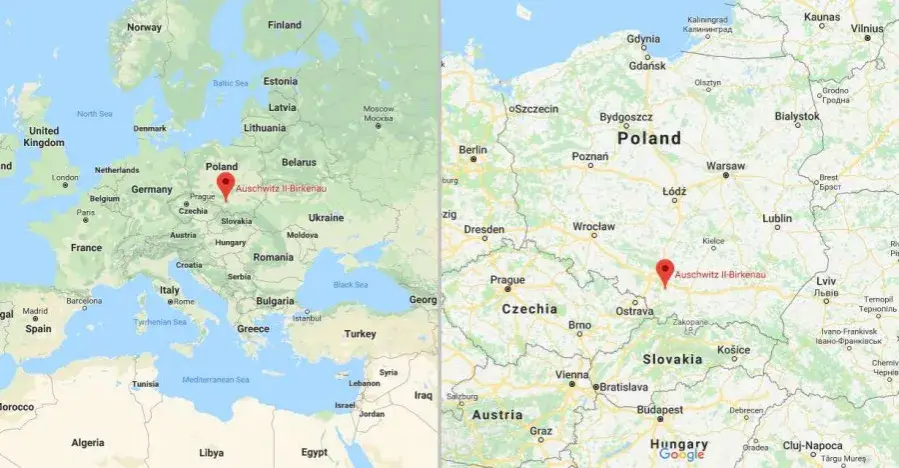 Symbol Holokaustu na mapie: Gdzie dokładnie leży miasto Oświęcim?