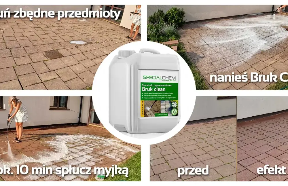 Czym wyczyścić kostkę brukową? Skuteczne metody na każdy brud
