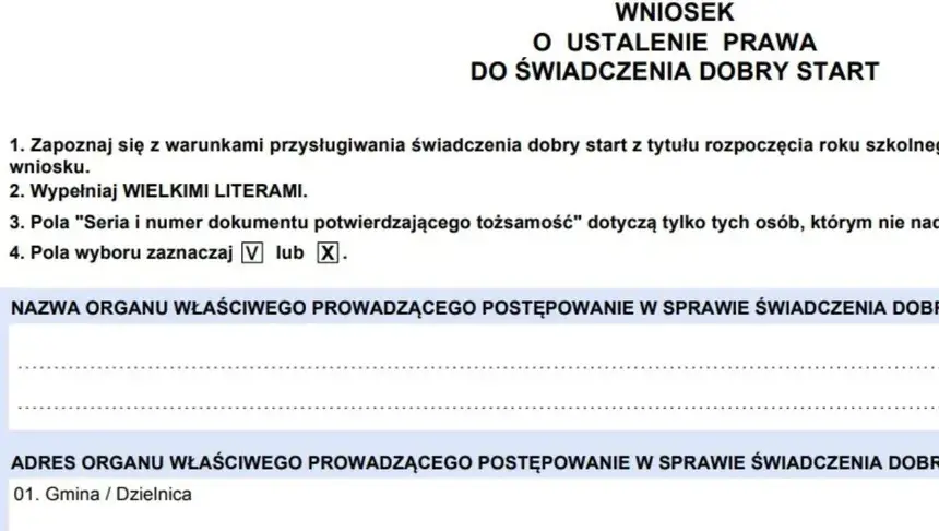 Do kiedy wniosek o wyprawkę szkolną? Nie przegap terminu!