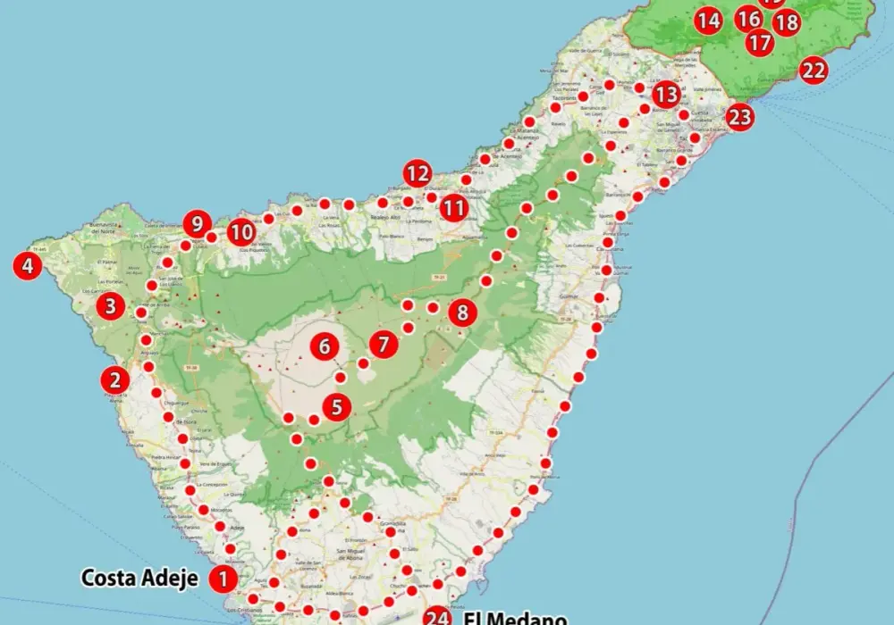 Mapa atrakcji Teneryfy: wszystko, co musisz zobaczyć na wyspie