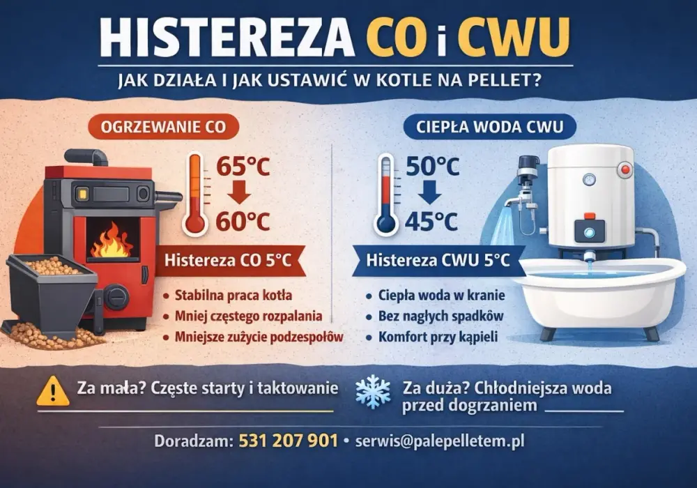 Jak ustawić histerezę pieca na pellet? Poradnik krok po kroku