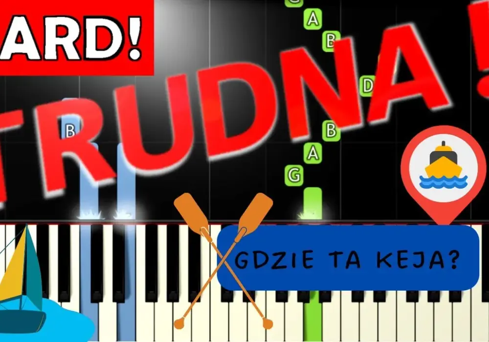 Nuty na pianino do Gdzie ta keja w różnych poziomach trudności