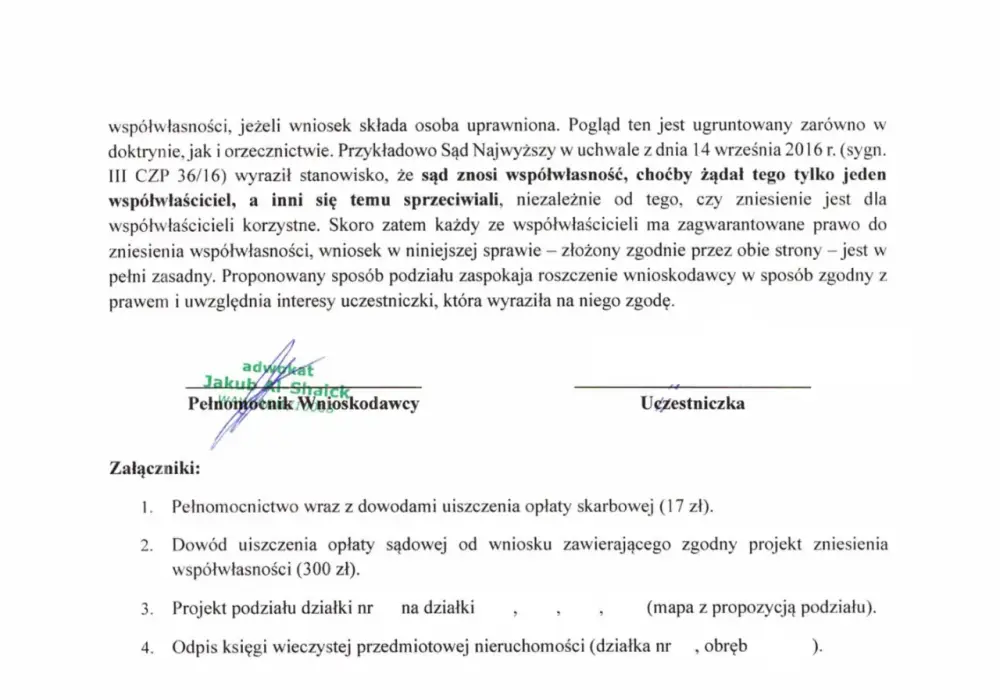 Zniesienie współwłasności nieruchomości - umowa czy sąd?