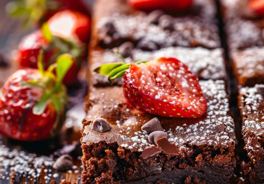 Browni z truskawkami: idealna słodycz z nutą owoców!